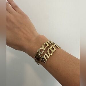 Rustic cuff every moment matters 1” cuff in gold